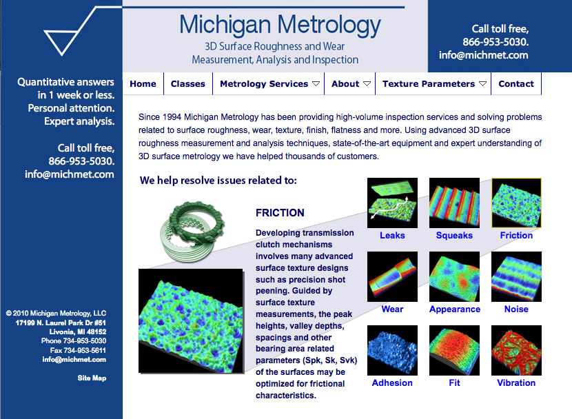 Image: Michigan Metrology First Page Google Ranking